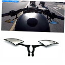 Mirror ブラックスピアブレードサイドミラーアルミニウムカスタムトライアングルオートバイミール8 / 10mm Black Spear Blade Side Mirrors Aluminum Custom Triangle Motorcycle Mirros 8/10MM