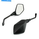 Mirror ホンダ鈴木川崎のためのオートバイ10mm黒の背面図サイドミラー Motorcycle 10mm Black Rear View Side Mirrors For Honda Suzuki Kawasaki