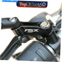 Mirror 10mm CNCミラーライザーアダプタホンダGROM 125CC MSX125 13-19 18 10mm CNC Mirror Risers A...