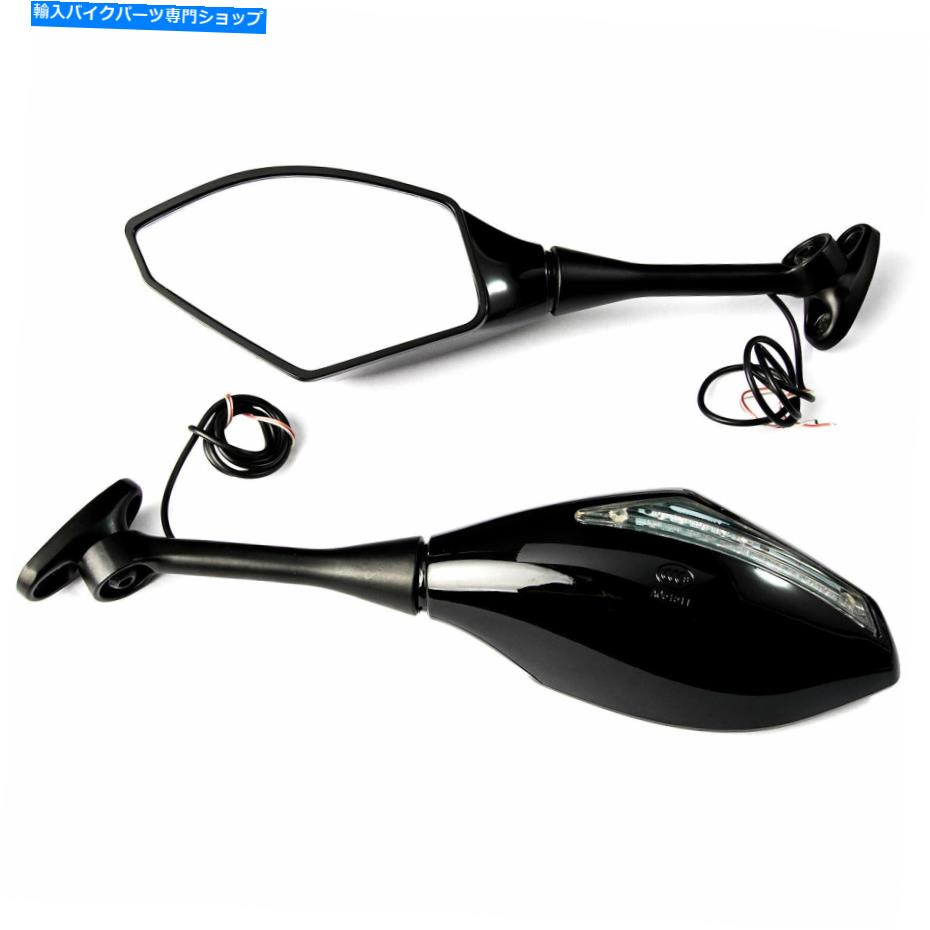 Mirror ホンダCBR 600RR / 1000RRのための黒の新しいスタイルのレーシングミラー Black New Style Racing Mirrors w/ Turn Signals For Honda CBR 600RR / 1000RR