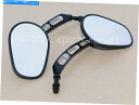 Mirror ブラックエッジカットバックビューサイドミラーのハーレースポーツスターソフトツアー8mm Black Edge Cut Rearview Side Mirrors For Harley Sportster Softail Touring 8mm