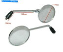 Mirror サイドリアビューミラーセットLH RHクロムロイヤルエンフィールドクラシックバイク SIDE REAR VIEW MIRROR SET LH RH...