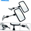 Mirror 2ピースオートバイリアビューミラービューミラー長方形バックミラー8mm / 10mm 2Pcs Motorcycle Rearview Mirror View Mirror Rectangle Rearview Mirror 8mm/10mm