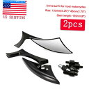 Mirror ヤマハVSTAR XVS 650 950 1100 1300カスタムアメリカのための2ピースオートバイブラックミラー 2Pcs Motorcycle Black Mirrors For Yamaha VStar XVS 650 950 1100 1300 Custom US