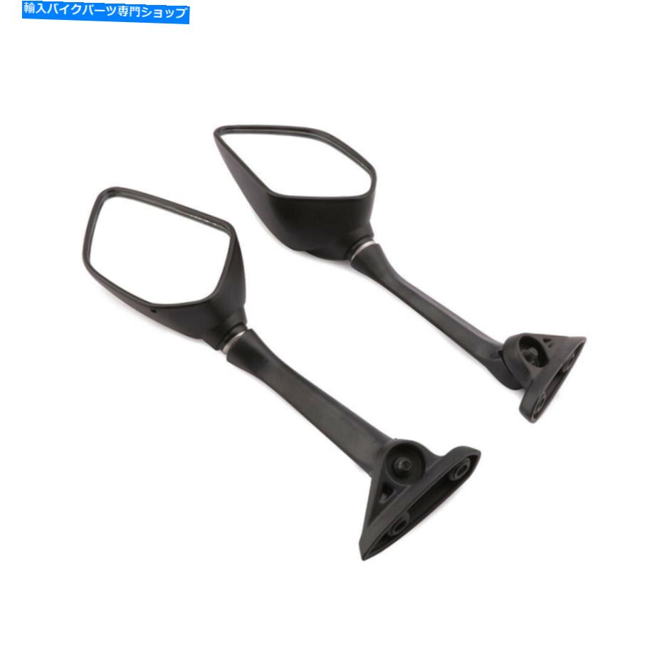 Mirror 2個のプラスチック製のリサイブサイドミラーの背面図YZF R25ブラックオートバイのための背面図 2Pcs Plastic Rearview Side Mirrors Rear View For YZF R25 Black Motorcycle