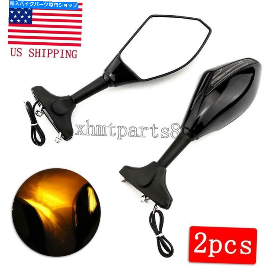 Mirror TRIUMPH TT600 2000-2003ȥե1200ΤLED󿮹饤ȥХå꡼֥ߥ顼 LED Turn Signal Light Rearview Mirrors For Triumph TT600 2000-2003 Trophy 1200