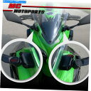 Mirror デルリンミラーライザーアダプターフィット川崎忍者300 R ex 13 abs 14-15 16 Delrin Mirrors Riser Ada...