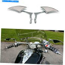 Mirror Suzuki Boulevard C50 C90 M50 M109R用のペアクロームオートバイリアビューミラー Pairs Chrome Motorcycle Rear View Mirrors For Suzuki Boulevard C50 C90 M50 M109R