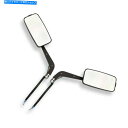 Mirror 山草川崎鈴木のためのブラックユニバーサル10mmオートバイのサイドリサイューミラー Black Universal 10mm Motorcycle Side Rearview mirrors For Yamaha Kawasaki Suzuki