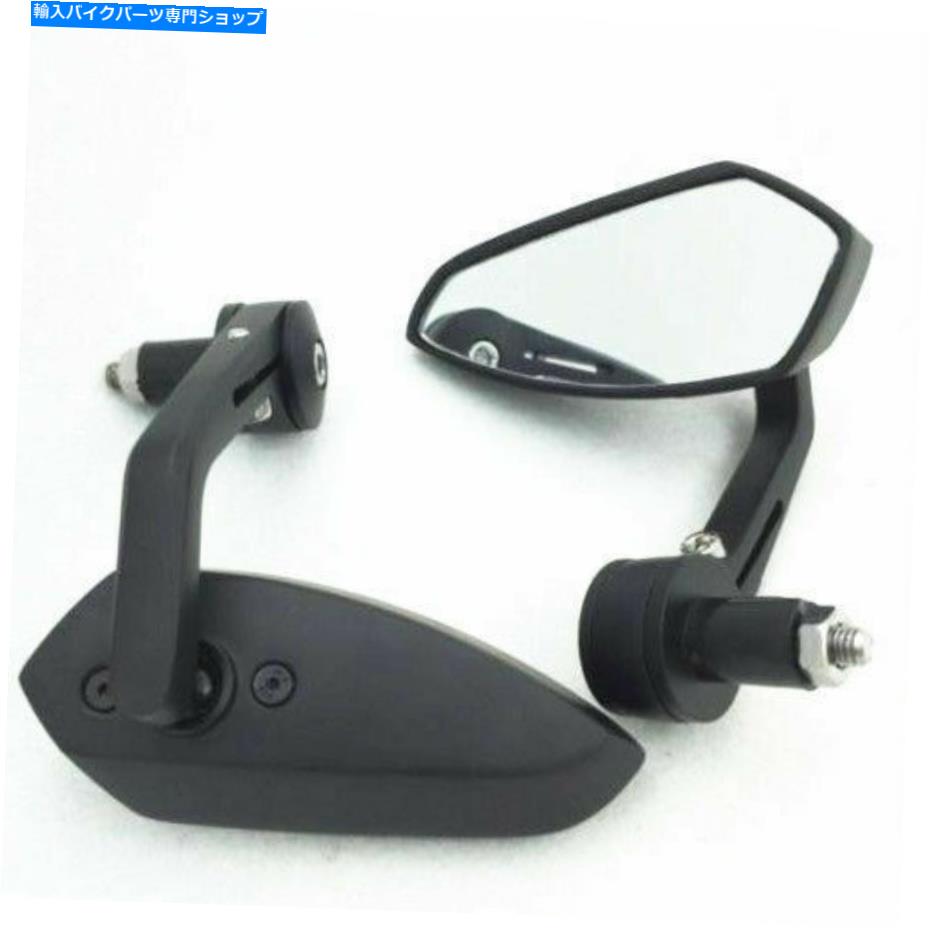 Mirror 川崎のためのユニバーサルオートバイ7/8 '' 22mmブラックリアビューミラーサイドミラー Universal Motorcycle 7/8'' 22mm Black Rearview Mirror Side Mirrors For Kawasaki