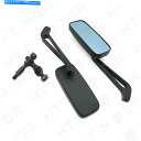 Mirror ハーレーソフトのためのオートバイの反グレアの青いガラスのバックミラーw / 8mm Motorcycle Anti Glare Blue Glas...