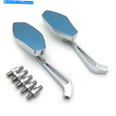 Mirror ホンダ鈴木川崎ヤマハハーレーハンドルバーW / 8mm 10mmのクロムミラー Chrome Mirrors For Honda Suzuki Kawasaki Yamaha Harley handlebar W/ 8mm 10mm