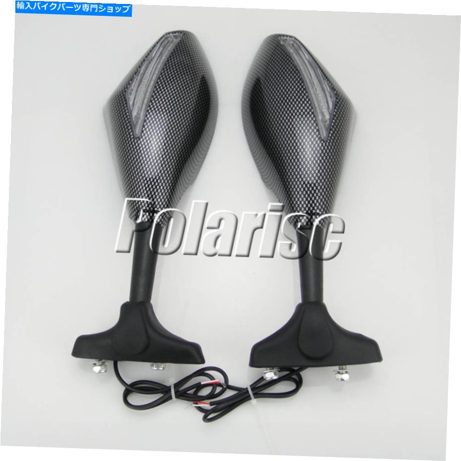 Mirror 川崎忍者ZX9 ZX9R ZX10R ZX12RのためのLEDターン信号を持つリアビューミラー Rear View Mirrors With LED Turn Signals for Kawasaki Ninja ZX9 ZX9R ZX10R ZX12R