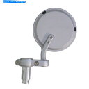 Mirror ミラーバーエンドシルバーラウンド右手 Mirror Bar End Silver Round Right Hand