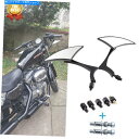 Mirror ハーレークルーザーボベルチョッパーツーリングのための黒モイジルブレードリアビューミラー Black Motorycle Blade Rearview Mirrors For Harley Cruiser Bobber Chopper Touring