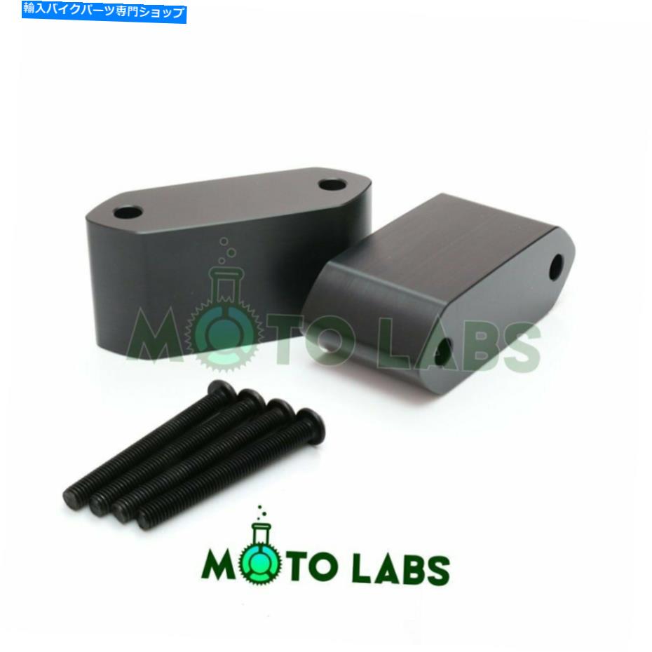 Mirror ブラックサイドミラーライザースペーサーフィット川崎忍者ZX10R ZX-10R 2011年 - 2015年14 13 Black Side Mirror Riser Spacer Fit Kawasaki Ninja ZX10R ZX-10R 2011-2015 14 13