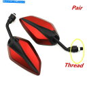 Mirror BWMホンダ鈴木ヤマハなどにフィットする鏡10mmの赤いオートバイの背面ビューミラー Pair 10MM Red Motorcycle Rear View Mirrors Fit For BWM Honda Suzuki Yamaha ETC