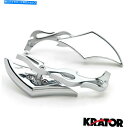 Mirror ヤマハV-STAR VSTAR V STAR XVS 1100 Silveradoのためのダイヤモンドツイストクロームミラー Diamond Twist Chrome Mirrors For Yamaha V-Star Vstar V Star XVS 1100 Silverado