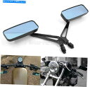 Mirror ホンダシャドウのための黒い長方形の背面図の鏡VLX 600エアロRSスピリット750 Black Rectangle Rear View Mirrors For Honda Shadow VLX 600 Aero RS Spirit 750