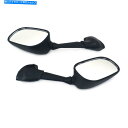Mirror YZFR6 YZF R6 2006-2007オートバイのための2ピース黒の背面サイドリアビューミラー 2Pcs Black Rear Side Rearview Mirrors Set For YZFR6 YZF R6 2006-2007 Motorcycle