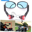 Universal Motorcycle 7/8" Bar End Side Mirrors For Triumph Honda Yamaha Suzuki