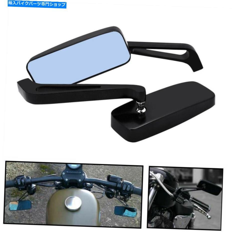 Mirror オートバイの長方形の安定したバックミラー8 / 10mmのハーレーホンダスズキのためのフィット Motorcycle Rectangle Steady Rearview Mirrors 8/10mm Fits For Harley Honda Suzuki