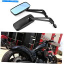 Mirror ホンダフューリーシャドウボバーのための長方形の黒いオートバイの背面図サイドミラー Rectangle Black Motorcycle Rear View Side Mirrors For Honda Fury Shadow Bobber