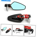 Mirror オートバイCAのための赤いアルミニウム背面図サイドミラーハンドルバーエンドユニバーサル Red Aluminum Rear View Side Mirror Handle Bar End Universal For Motorcycle CA