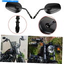 Mirror Harley Sportster XL 883 1200 Dyna Street Bob用黒の背面図サイドミラー BLACK REAR VIEW SIDE MIRRORS FOR HARLEY SPORTSTER XL 883 1200 DYNA STREET BOB