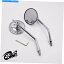 Mirror ˥СM10ȥХХåߥ顼饦8ƥॵɥߥ顼 Universal M10 Motorcycle Chrome Rearview Mirror Round 8 inches stem Side Mirrors