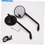 Mirror ˥СM10ȥХ֥åꥢӥ塼ߥ顼饦8ƥॵɥߥ顼 Universal M10 Motorcycle Black Rear View Mirror Round 8 inches stem Side Mirrors