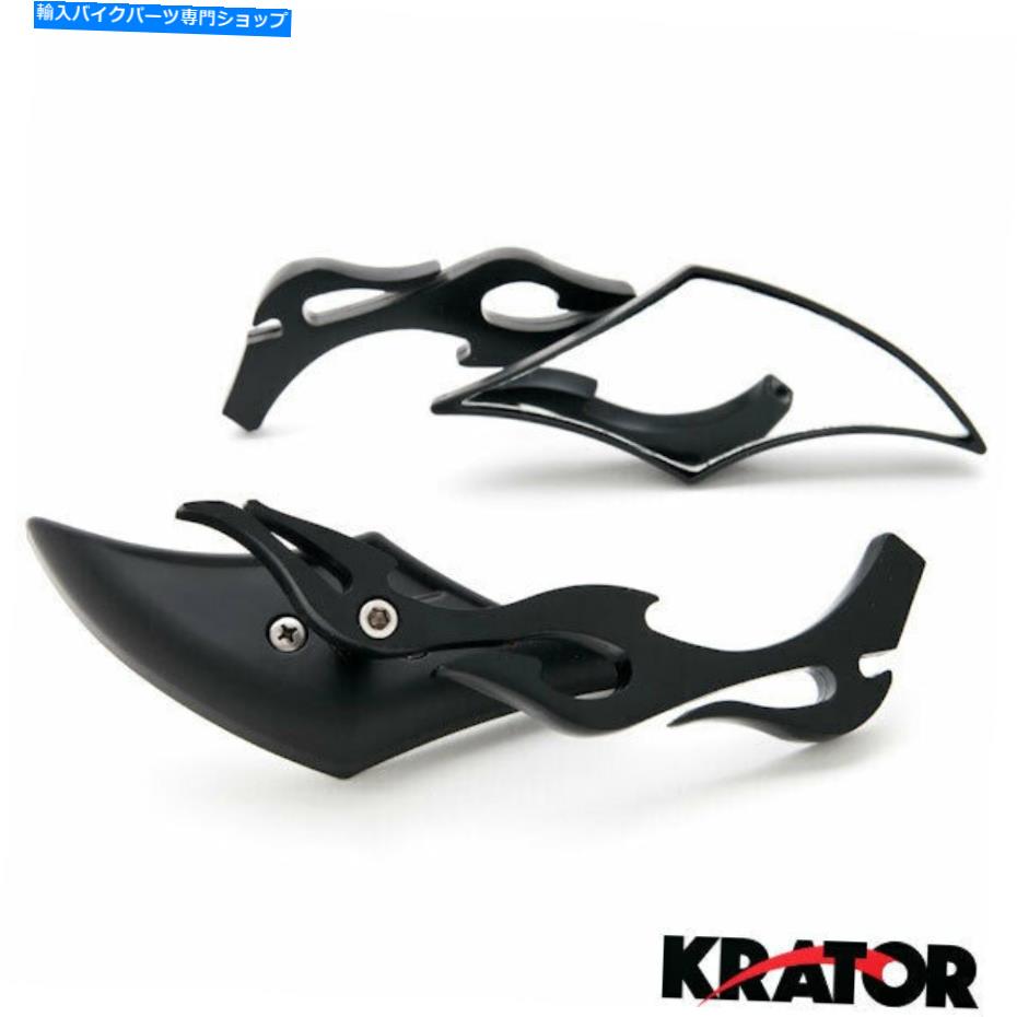 Mirror 川崎株式会社400 650 750 1000 1100 1300用ダイヤモンドねじれブラックミラー Diamond Twist Black Mirrors For Kawasaki KZ 400 650 750 1000 1100 1300