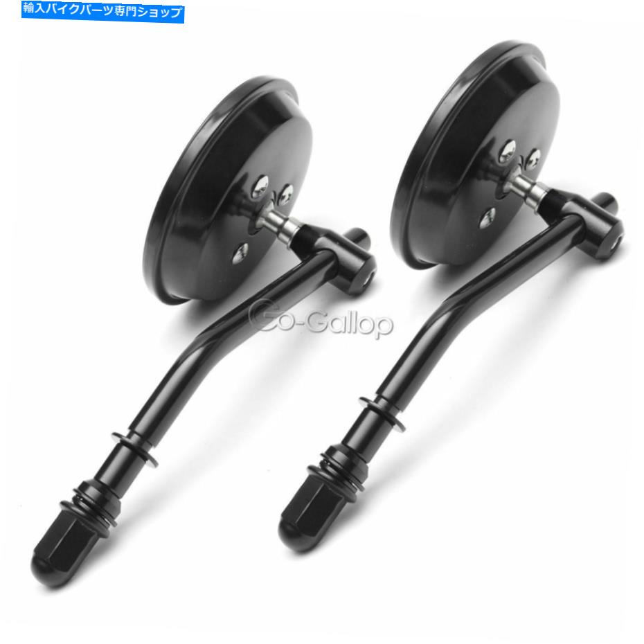 Mirror オートバイレトロバックミラーフィットハーレーエレクトログライドロードキングXL 1200 883 Motorcycle Retro Rearview Mirrors Fit Harley Electra Glide Road King XL 1200 883