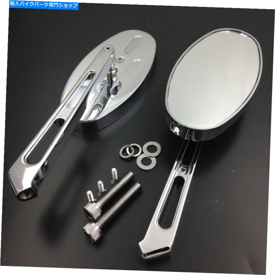 Mirror Hangk Alloy Oval Review rantingカスタムミラーのハーレーソフトボーイ HongK Alloy Oval rear..