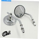 Mirror ハーレー - ダビッドソンのためのオートバイクロムラウンドビュー調整可能なミラー Motorcycle Chrome Round Rear View adjustmentable Mirror For Harley-Davidson