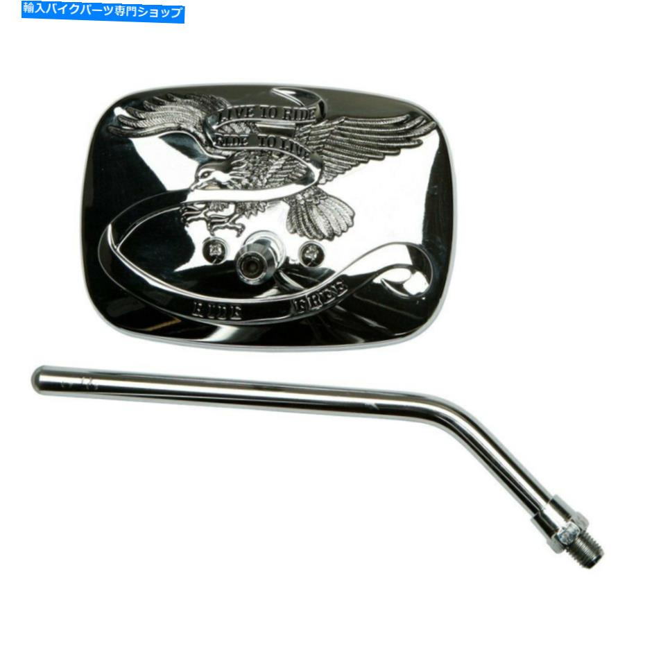 Mirror emgo 20-31755aは霊に乗るためにライブ左側のクロームミラー EMGO 20-31755A Live to Ride Spirit Left Side Chrome Mirror