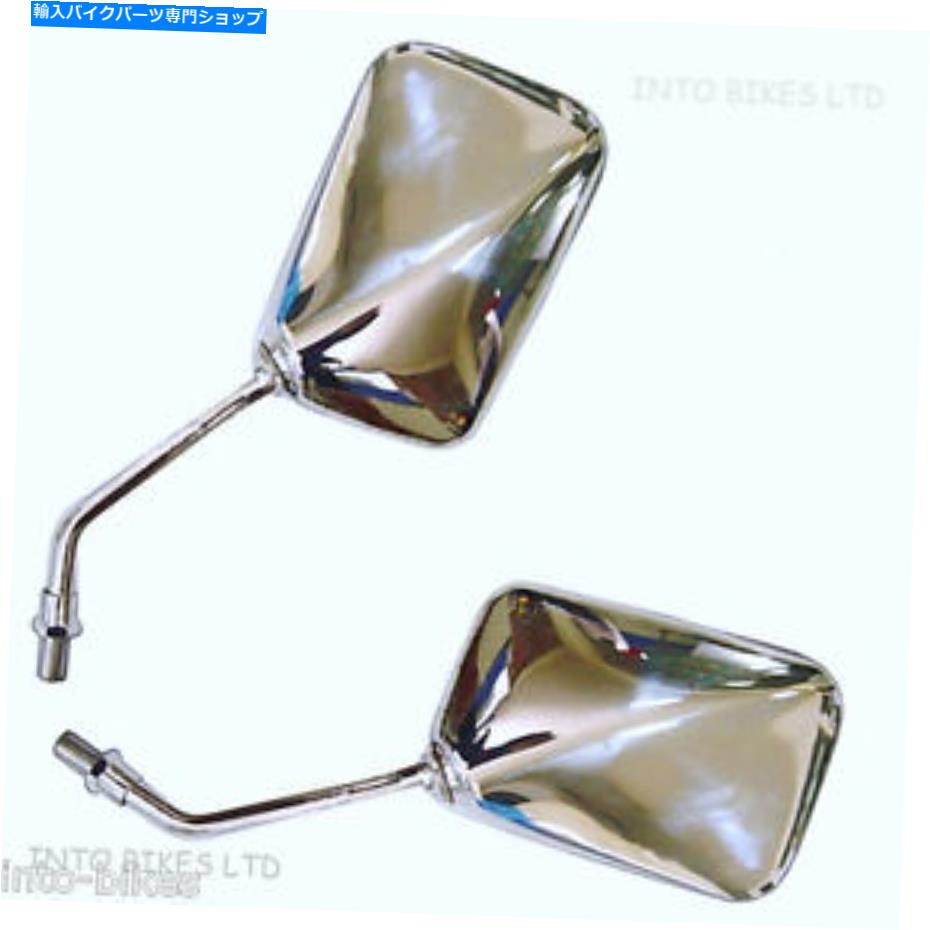 Mirror Honda NTV 600のためのクロムミラーの真新しいペアセット88-92 BRAND NEW PAIR SET OF CHROME MIRRORS FOR HONDA NTV 600 88-92