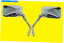 Mirror ޥXJR 1200 19981200 CCˤΥߥ顼Υڥ Pair of Mirrors For Yamaha XJR 1200 1998 (1200 CC)