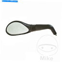 Mirror MBK YQ 50 F1ニトロ援助1998ブラック/シルバーオーバル左ミラー MBK YQ 50 F1 Nitro Assistance 1998 Black/Silver Oval Left Mirror