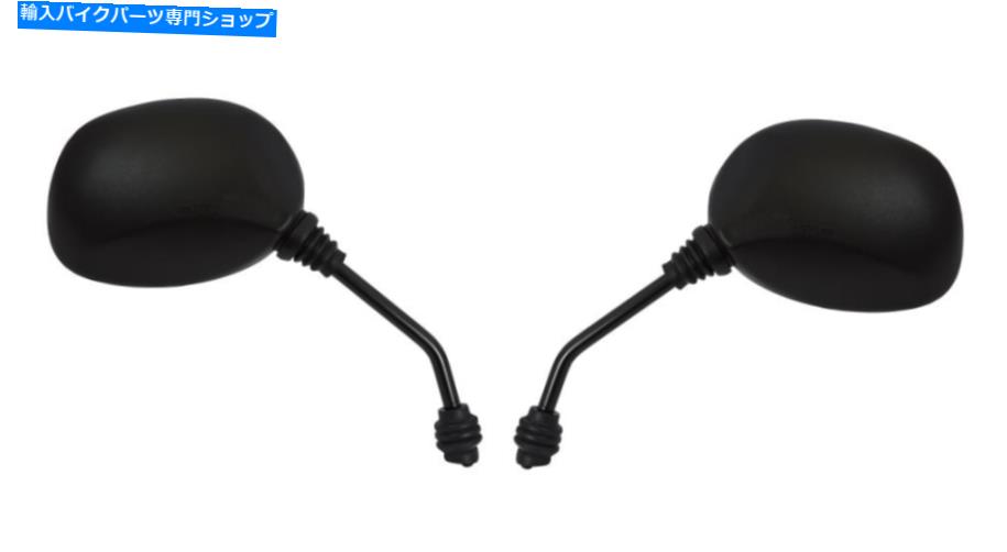 Mirror ミラー8mm黒丸左右ヤマハスレッドスクーター（ペア） Mirrors 8mm Black Rounded Left & Right Yamaha Thread Scooter (Pair)