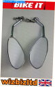 Mirror LEDインジケータが付いているバイクイトペアクロームパトロールティアドロップユニバーサルミラーMRU003 Bikeit Pair Chrome Patrol Teardrop Universal Mirrors with LED Indicators MRU003