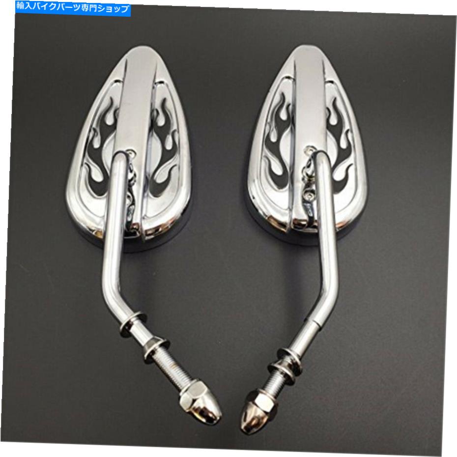 Mirror ハーレーストリート500 750 xg 14-17のためのオートバイのむき出しの炎の激しいサイドミラー Motorcycle Buring Flame Furious Side Mirror For Harley Street 500 750 XG 14-17