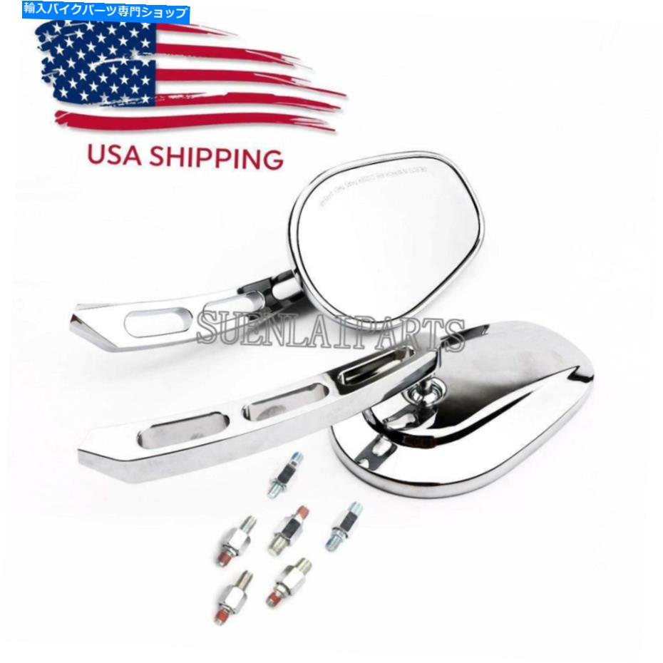 Mirror Harley Davidson Touring Chopper Bobberのためのクロムオートバイリアビューミラー Chrome Motorcycle Rear View Mirrors For Harley Davidson Touring Chopper Bobber