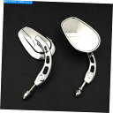 Mirror ハーレーストリートグライドロードキングロードグライドのためのクロムオートバイリアビューミラー Chrome Motorcycle Rear View Mirrors For Harley Street Glide Road King Road Glide