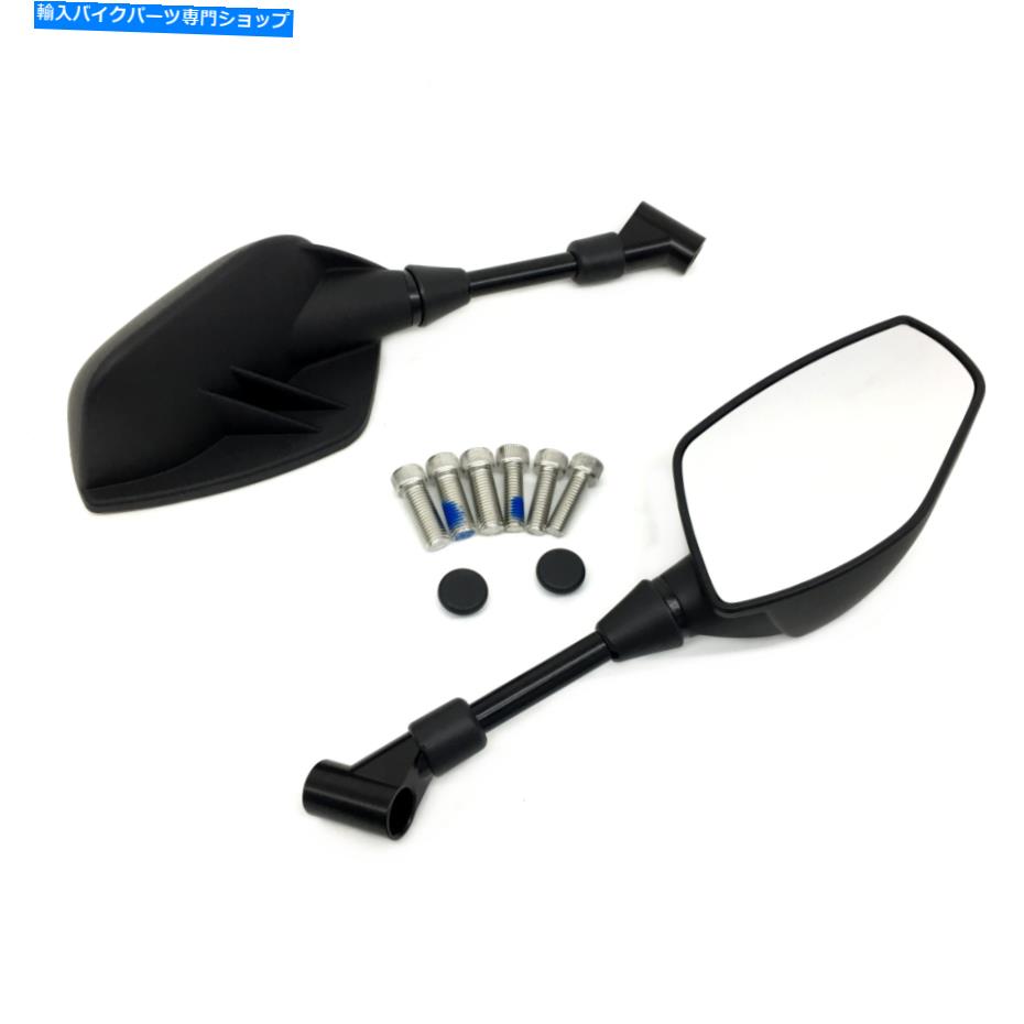 Mirror カスタムユニバーサルオートバイブラック8mm 10mmハンドルバーリアビューミラーダートピット Custom Universal Motorcycle Black 8mm 10mm Handlebar Rear View Mirror Dirt Pit