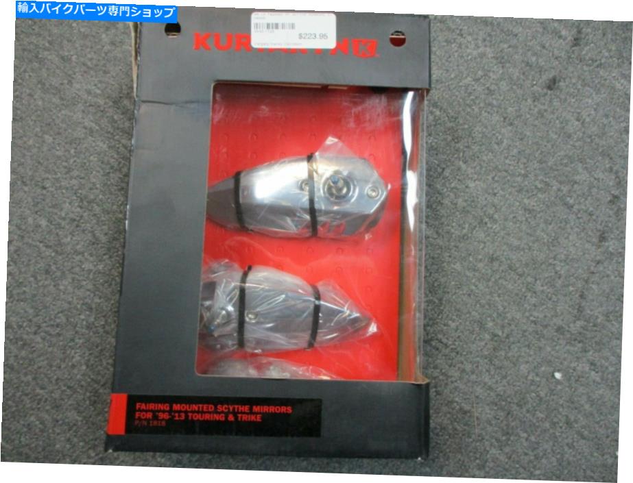 Mirror クライャキン1818 ChromeフェアリングマウントSCYTHEミラー Kuryakyn 1818 Chrome Fairing Mount Scythe Mirrors