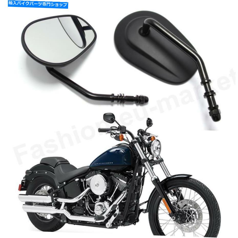 Mirror ブラックリアビューミラークラシック、ハーレーダビッドソンDyna Street FXDB 2006-2016 Black Rear View Mirror Classic for Harley Davidson Dyna Street FXDB 2006-2016