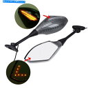 Mirror 1ペアリアビューミラーガラスハウジングプラスチックLEDアンバーフィットCBR600RR 2003-2008 1 Pair Rear View Mirror Glass Housing Plastic LED Amber Fit CBR600RR 2003-2008
