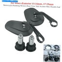 Mirror ペアレトロオートバイミラーリアビューサイドスクーターハンドルエンドリフレクタ Pair Retro Motorcycle Mirrors Rear View Side Scooter Handle End Refit Reflector