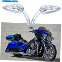 Mirror ハーリーウルトラ限定路王のためのオートバイの頭蓋骨の骨の背面サイドミラー Motorcycle Skull Bone Rearview Side ...